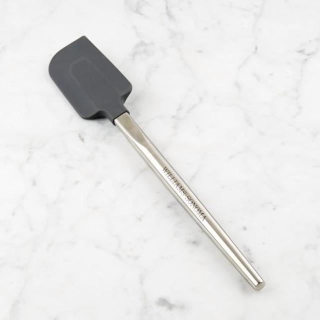 Williams-Sonoma Silicone Spatula with Stainless-Steel Handle - Cool Grey