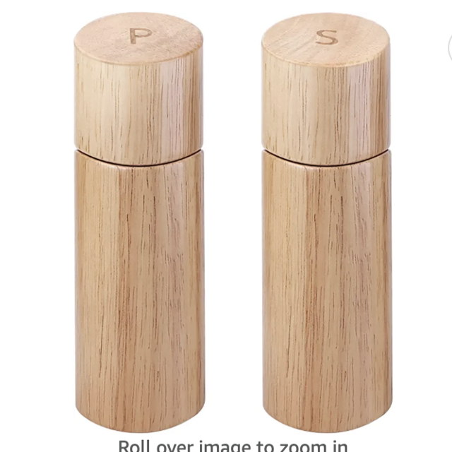 Salt and Pepper Grinder Set, Pepper Mill and Salt Grinder Refillable Wooden Shakers with Adjustable Grinder, Gift Ready Set