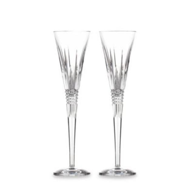 Waterford® Lismore Diamond Toasting Flutes (Set of 2)