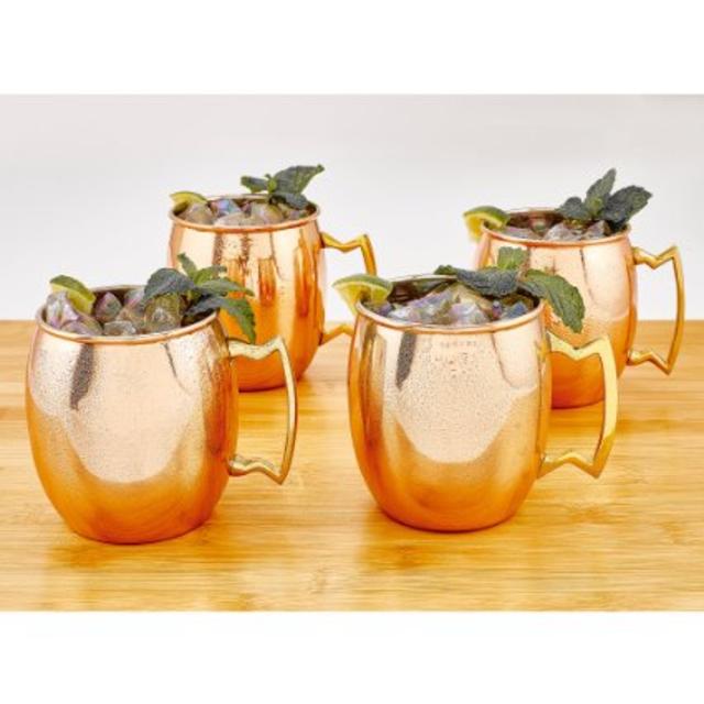 Copper Moscow Mule Mug Set of 4