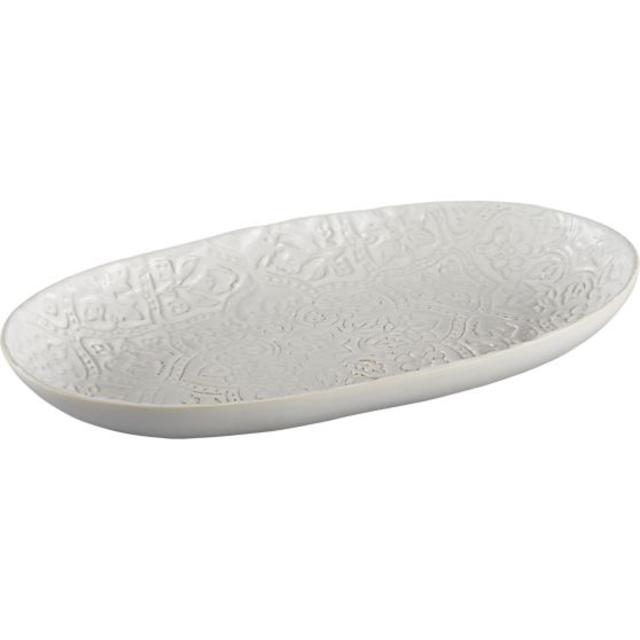 Jars Toulouse White 16.5"x10" Platter