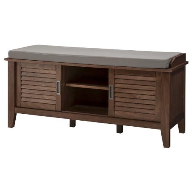 Threshold™ Storage Bench with Slatted Doors