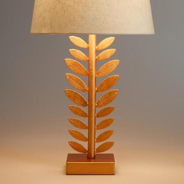 Gold Leaf Accent Lamp Base