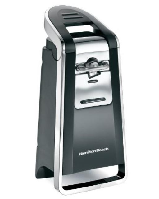 Hamilton Beach 76606ZA Smooth Touch Can Opener, Black and Chrome