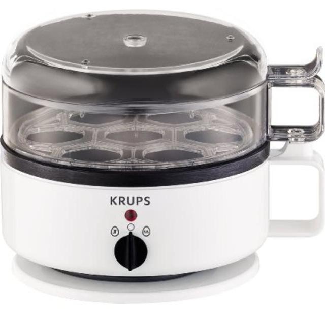 KRUPS F23070 Egg Cooker with Water Level Indicator, 7-Eggs capacity, White