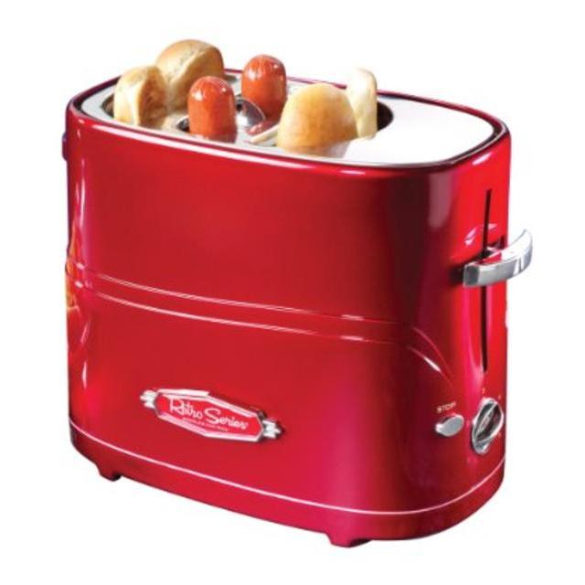 Nostalgia Electrics HDT600RETRORED Retro Series Pop-Up Hot Dog Toaster