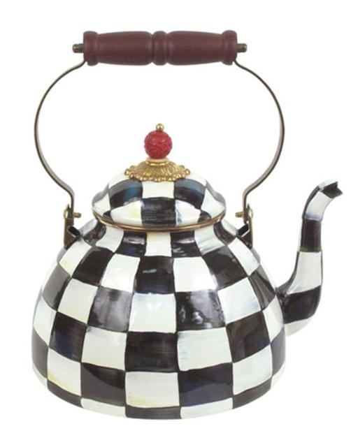 MacKenzie-Childs													 Courtly Check Two-Quart Tea Kettle
