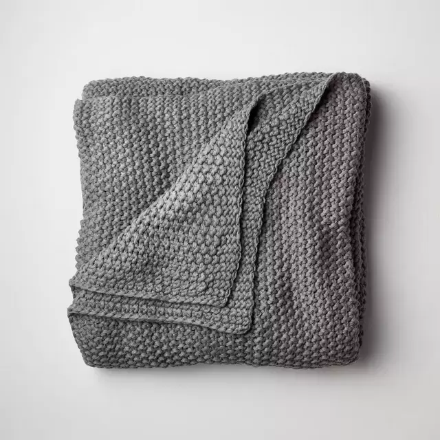 Chunky Knit Bed Blanket - Casaluna™