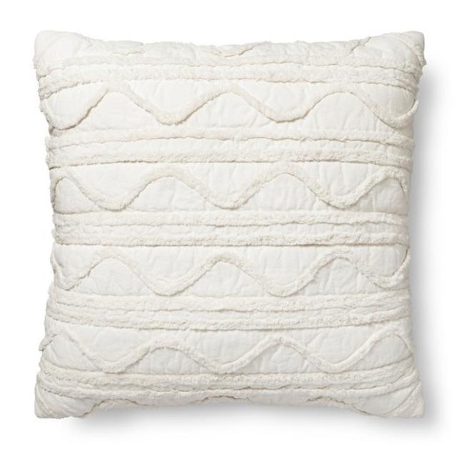 Cream Chenille Euro Throw Pillow (24"x24") - Threshold™