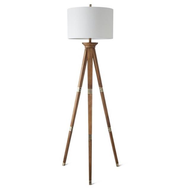 Oak Wood Tripod Floor Lamp - Threshold™