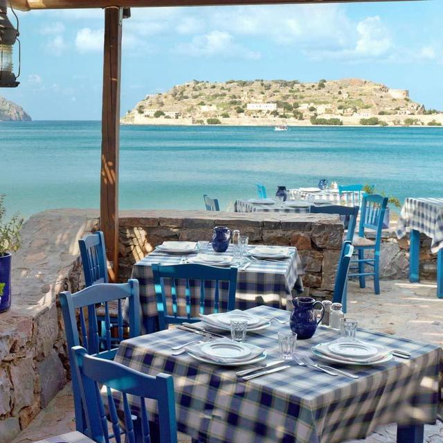 Lunch at the Blue Door Taverna