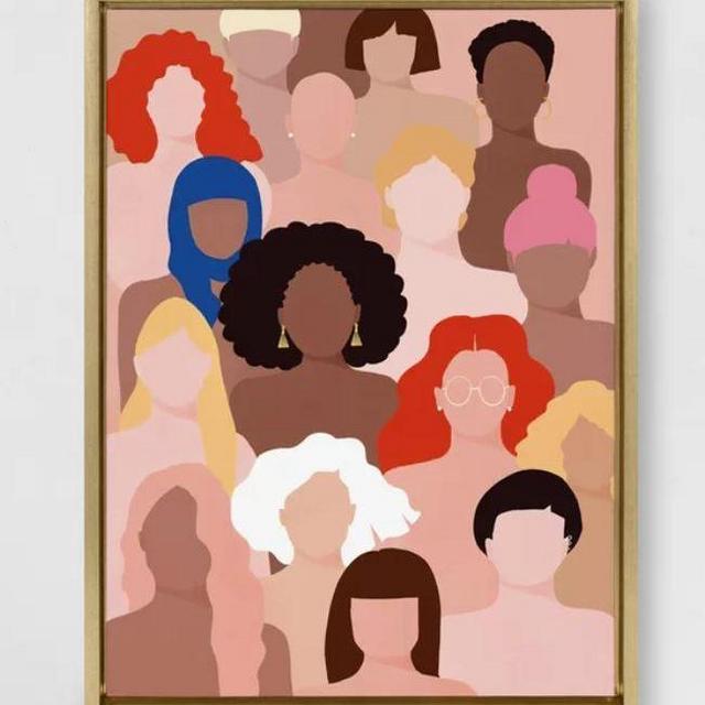 'Who Run The World' by Maja Tomljanovic - Floater Frame Painting Print on Canvas