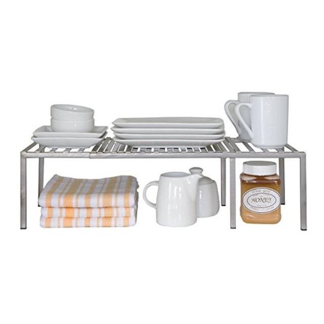 Seville Classics Expandable Kitchen Counter and Cabinet Shelf