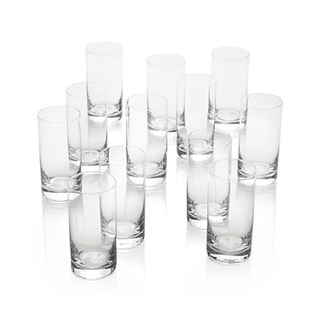 Set of 12 Peak Highball Glasses