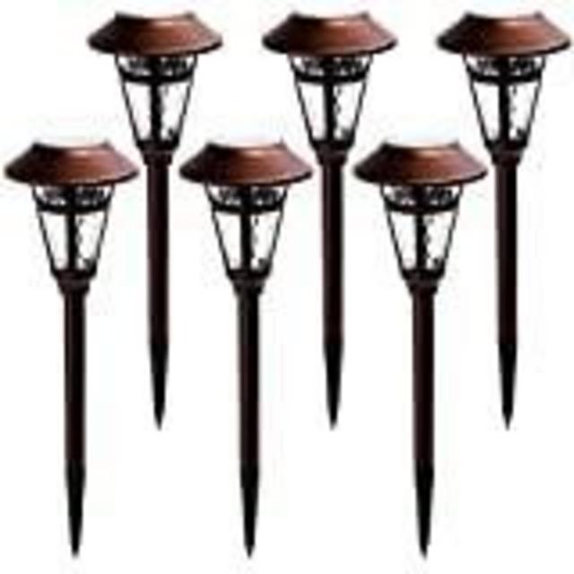Solar Pathway Lights – Pathway Lights Solar Powered 4 Pack Landscape LED Solar Pathway Lights Outdoor IP65 Waterproof & 10-40 Lm Dimmable & Auto On/Off Warm White Pathway Lights for Garden & Path