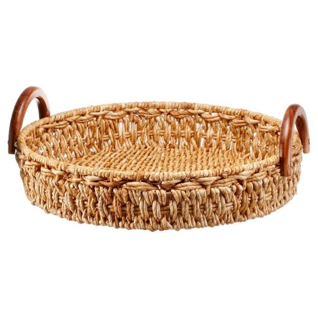 Wicker Tray with Wood Handles - Threshold™