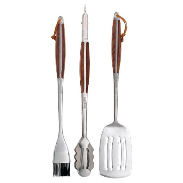 Char-Broil® 3 piece Forged BBQ Tool Set w/Rosewood Handles