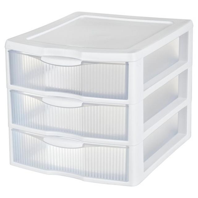 Sterilite® 3-Drawer Medium Organizer - White