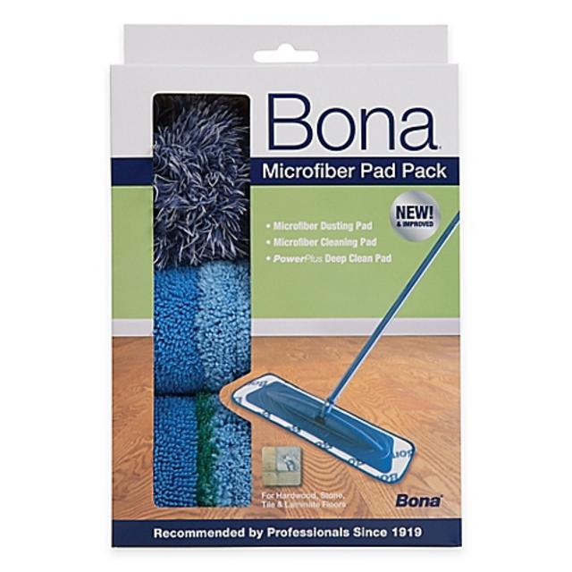 Bona® 3-Pack Microfiber Cleaning Pads in Blue
