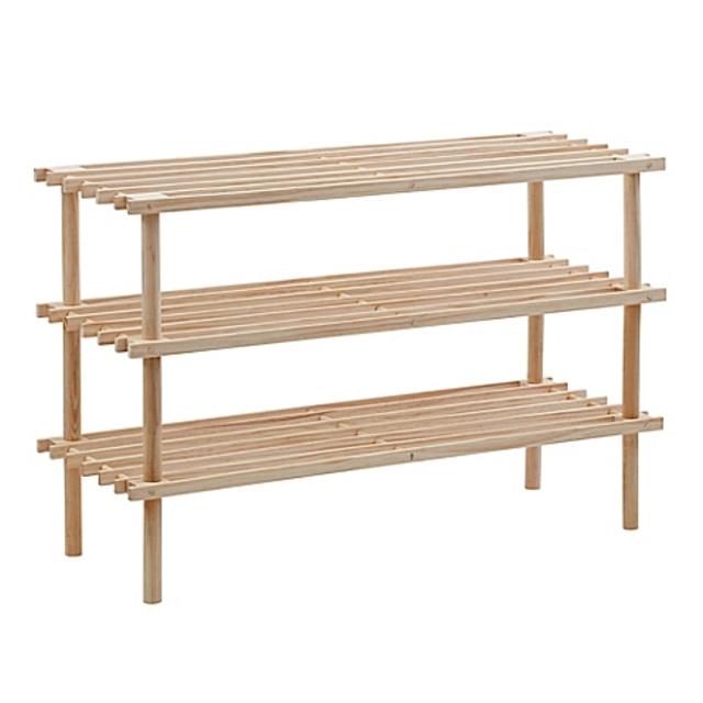 SALT™ 3-Tier Wood Shoe Rack