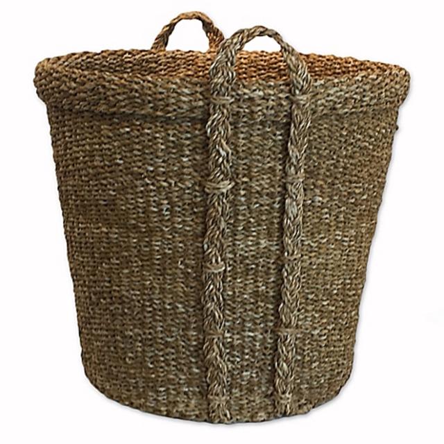 Chunky Seagrass Jumbo Basket in Natural