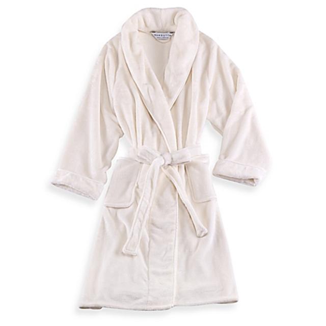 Wamsutta® Small/Medium Plush Robe in Ivory