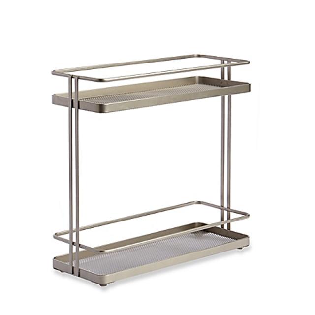 .ORG 2-Tier Cabinet Organizer in Nickel
