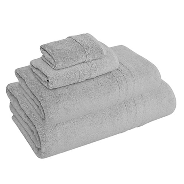 Aero Luxe Turkish Cotton Bath Towel in Grey