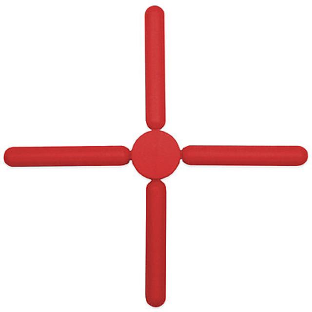 Zing Silicone Folding Trivet in Red