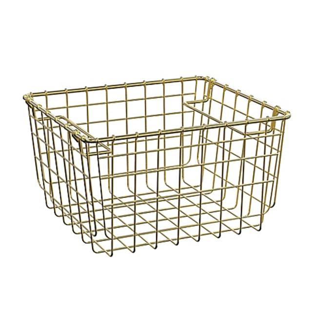 SALT 10.6-Inch Steel Storage Basket in Soft Gold