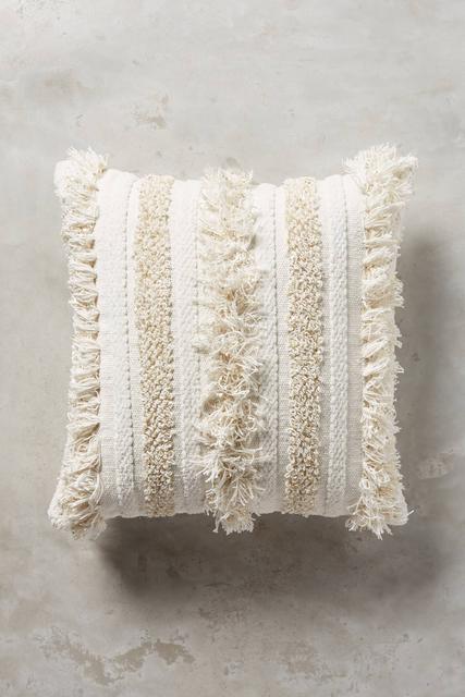 Textured Indira Pillow (White 14" X 40")