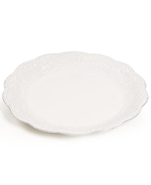 Maison Versailles Blanc Scalloped Round Platter