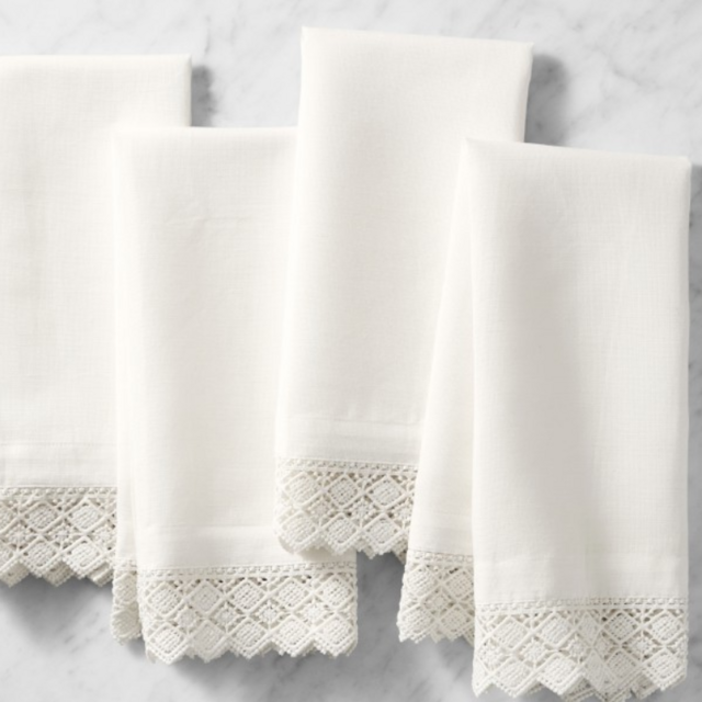 Diamond Lace Napkins, Set of 4