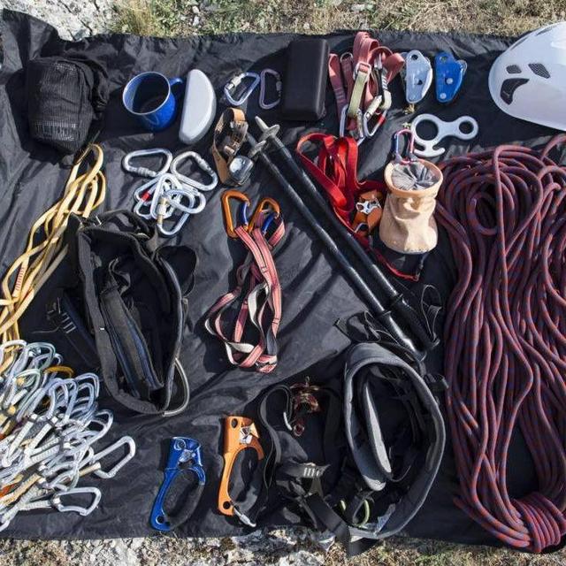 Rock climbing gear