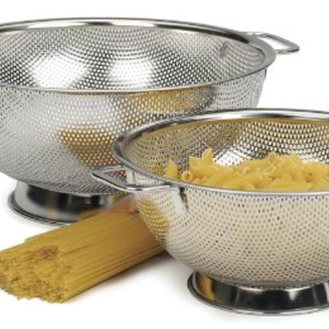 RSVP Precision Pierced Stainless-Steel 5-Quart Colander