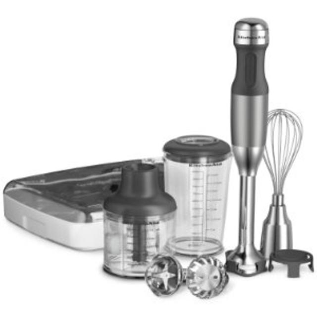 KitchenAid KHB2351CU 3-Speed Hand Blender - Contour Silver
