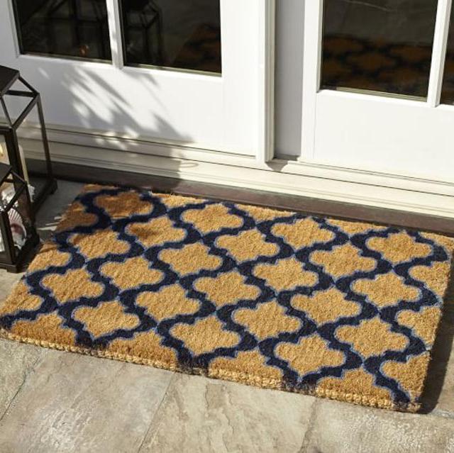 Ogee Coir Doormat, 18 x 30", Multicolor