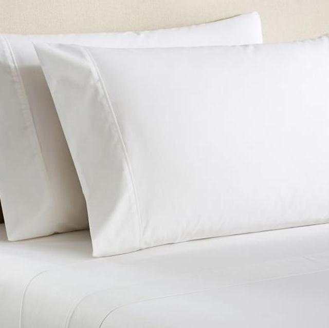 PB Classic 200-Thread-Count Sheet Set, Queen, White