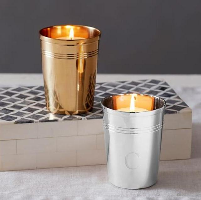 Personalizable Julep Votive Cup, Brass