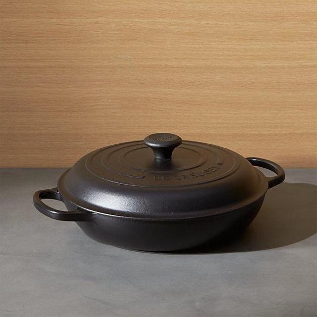 Le Creuset ® Signature 3.5 qt. Licorice Everyday Pan