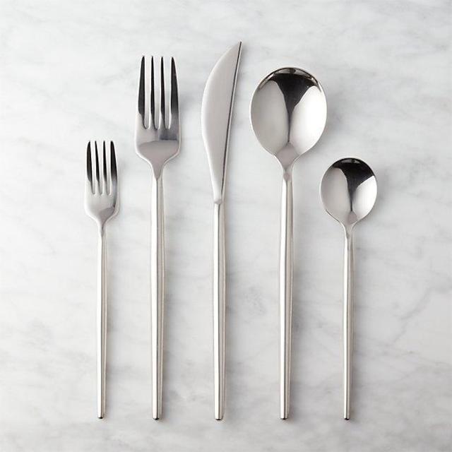 20-Piece Stiletto Shiny Silver Flatware Set