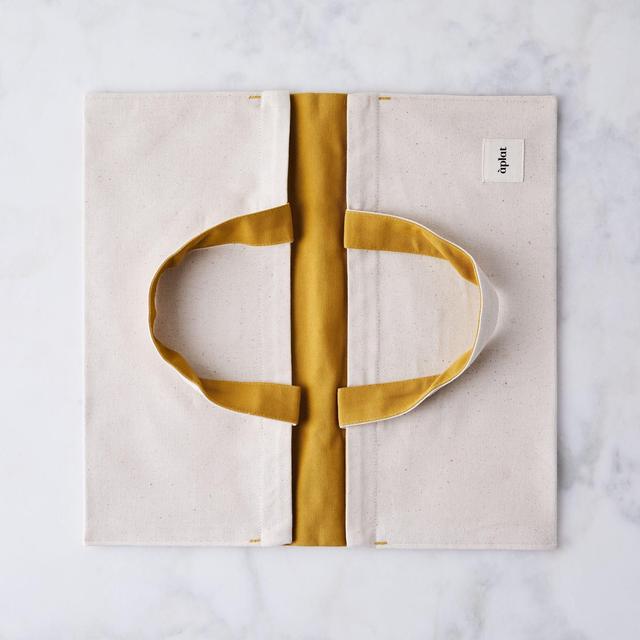 Wide Honey Canvas To-Go Tote