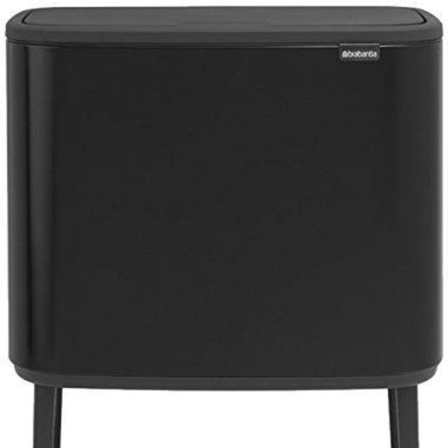 Black Brabantia 316203 Bo Trash Can, 11 + 23 L