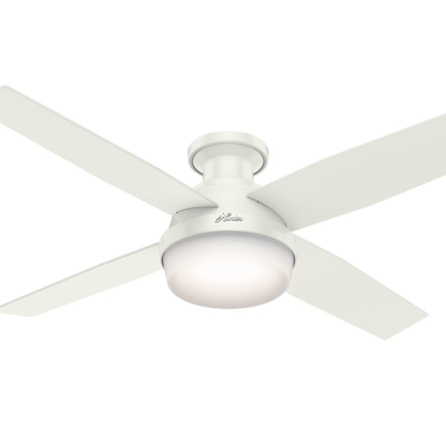Dempsey Low Profile Fan with Light 52 inch