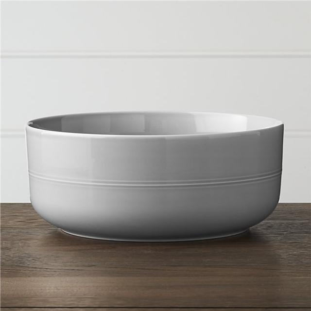 Hue Light Grey Serving Bowl