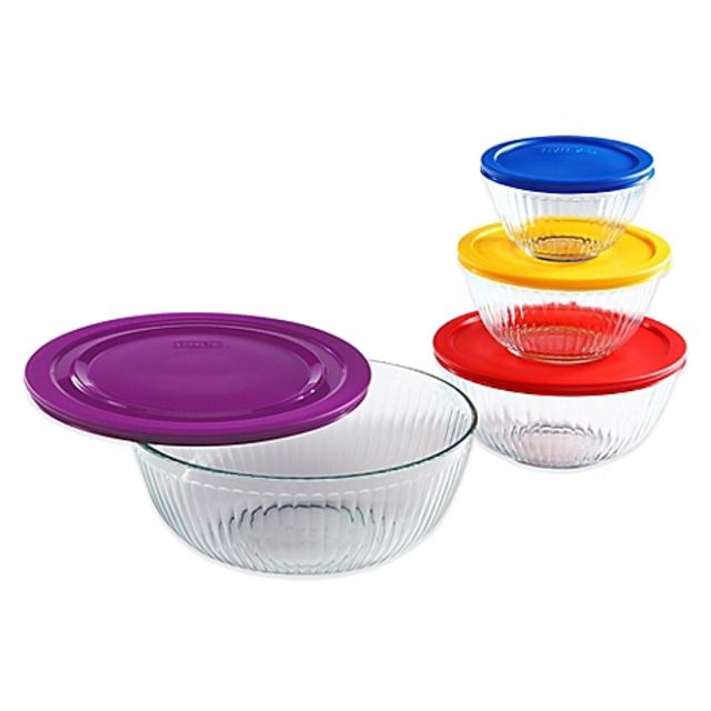 Pyrex® 8-Piece Sculpted Mixing Bowl Set