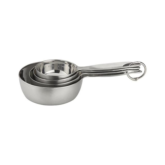 Set of 4 Stainless Steel Measuring Cups