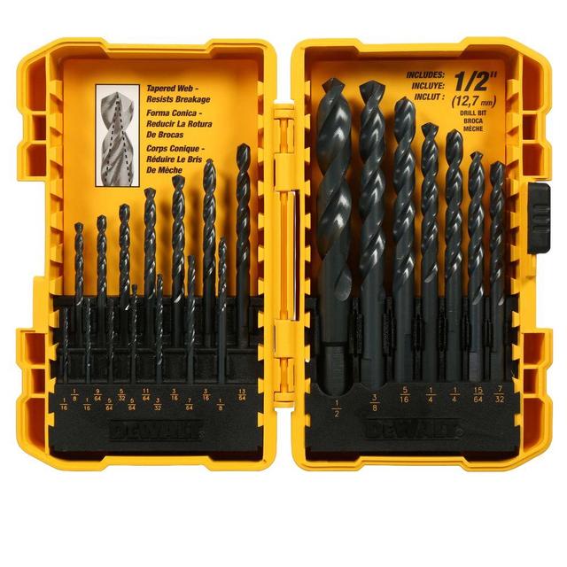 Black Oxide Drill Bit Set (21-Piece)