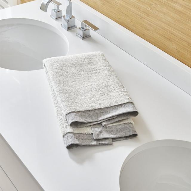 Rowan Grey Hand Towel