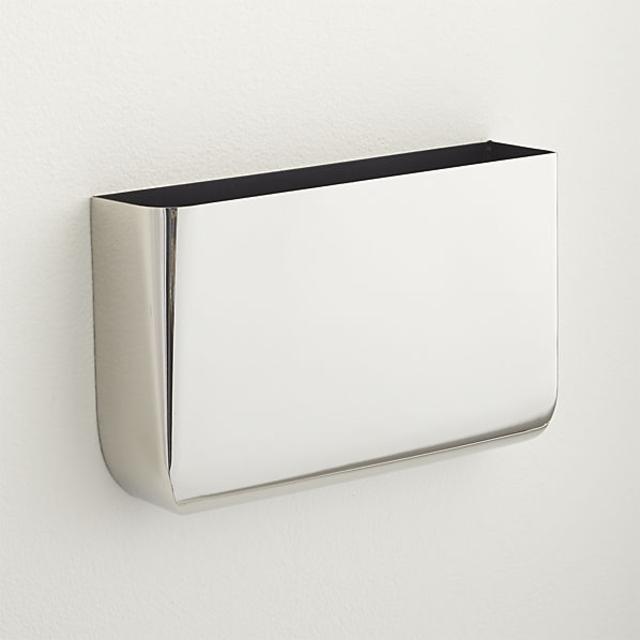 revere silver wall mounted storage